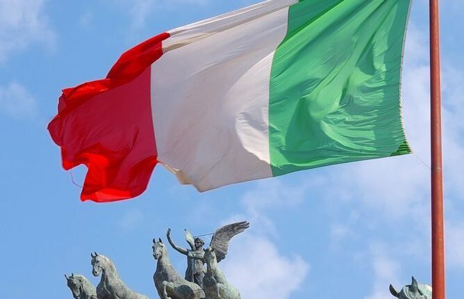 italy flag italy work visa
